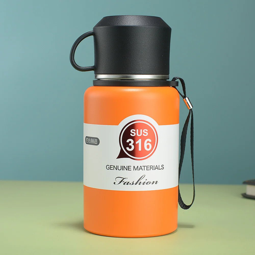 316 Stainless Steel Thermos Tumbler Mug Cup Steel Water Bottle Flask - Bottle and beyond