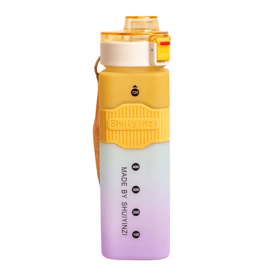Frosted Rectangle Water Bottle - Bottle and beyond