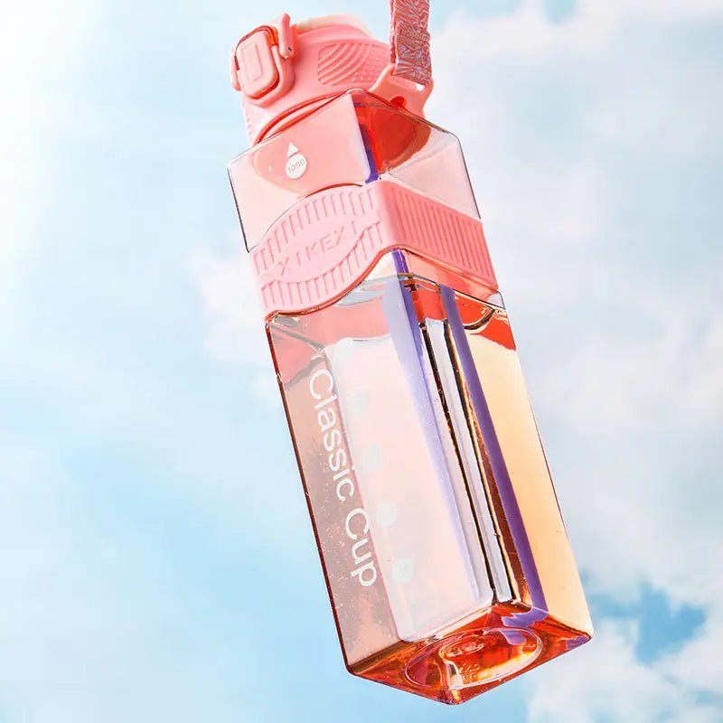 XIKEXI Transparent Square water bottle - Bottle and beyond