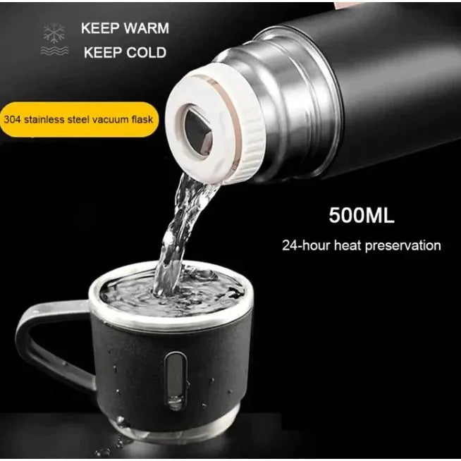 Stainless Steel Vacuum Flask Hot & Cold Thermos Bottle - Bottle and beyond