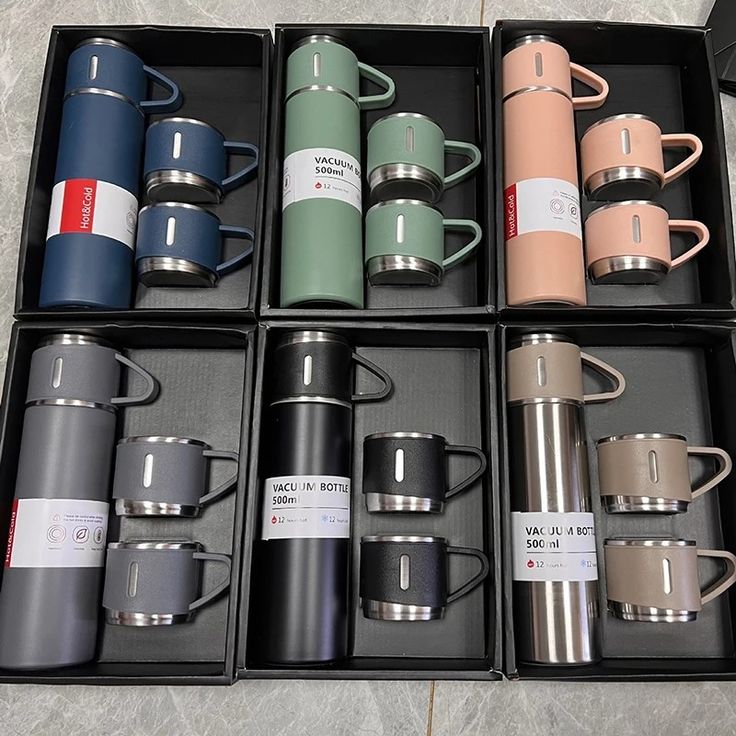 3 in 1 Vaccum Flask Thermos Water bottle